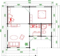 садовый домик 173